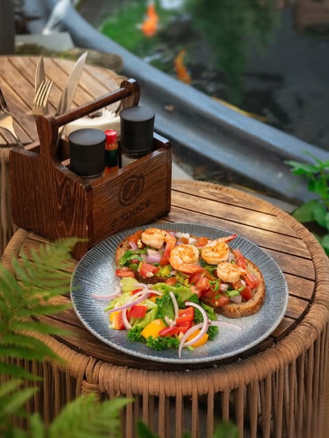Shrimp avocado toast